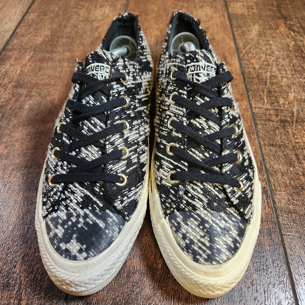 Converse Allstar Gemma Ox Black Egret Knit Low Top Women's Size 7 Chuck Taylor - Picture 4 of 12